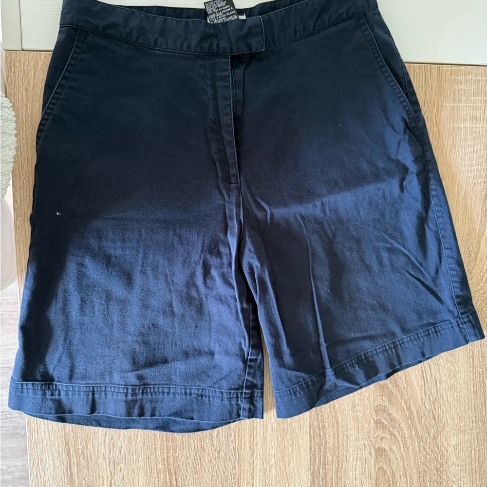 Navy Blue Golf Bermuda Shorts Lightweight Casual Wear